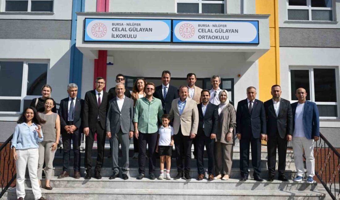 Celal Gülayan İlkokulu ve Ortaokulu eğitim öğretime hazır Nilüfer ilçesi 23 Nisan Mahallesi’nde yapımı tamamlanan 24 sınıflı Celal
