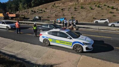 Tekirdağ’ın Çerkezköy ilçesinde ahırdan kaçıp çevre yoluna çıkan büyükbaş hayvan