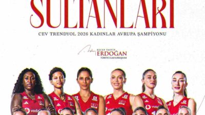 Cumhurbaşkanı Recep Tayyip Erdoğan, CEV Trendyol 2026 Avrupa Şampiyonu olan