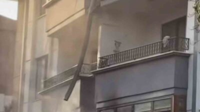 Bursa’da elektrikli araç şarj istasyonunda çıkan yangın, yakındaki daireye sıçradı.
