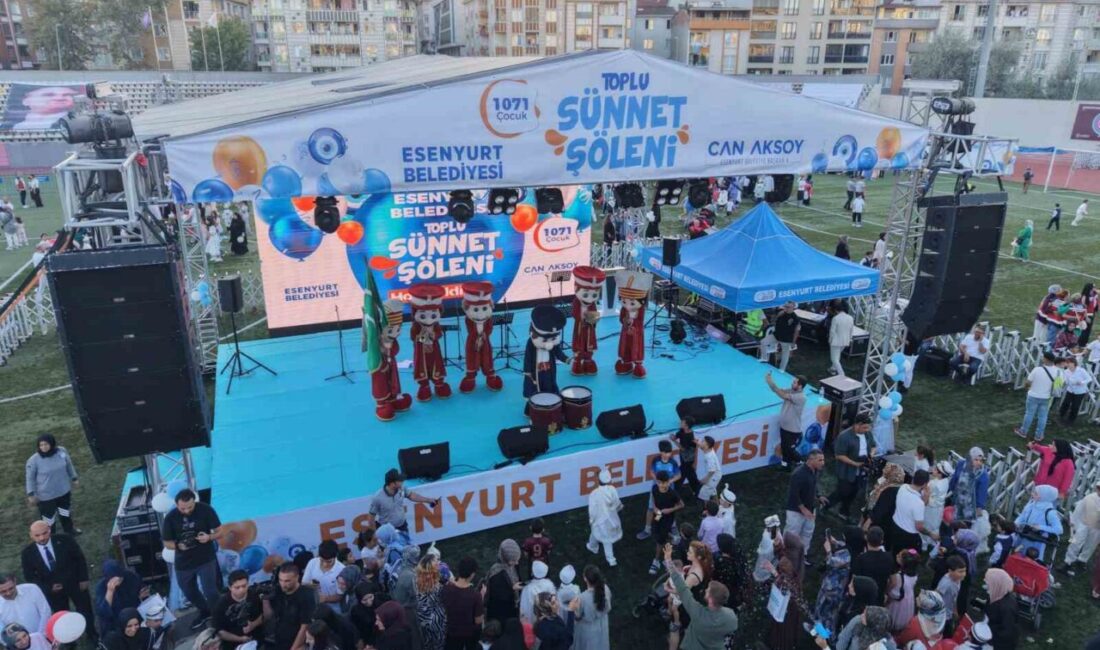 Esenyurt Belediyesi tarafından sünnet işlemleri gerçekleştirilen 1071 çocuk için Turgut