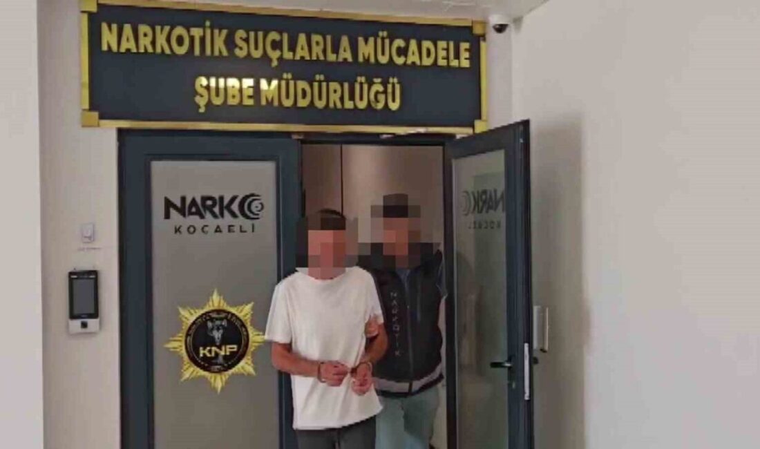 Kocaeli’de düzenlenen uyuşturucu operasyonunda bir fırının alt bölmesinde uyuşturucu madde
