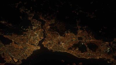 Uluslararası Uzay İstasyonu’nda (ISS) görev yapan astronotlar tarafından çekilen İstanbul