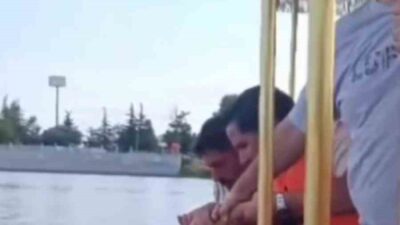 Edirne’de köprüden Meriç Nehri’ne düşen bir vatandaş, bölgede gezi turu