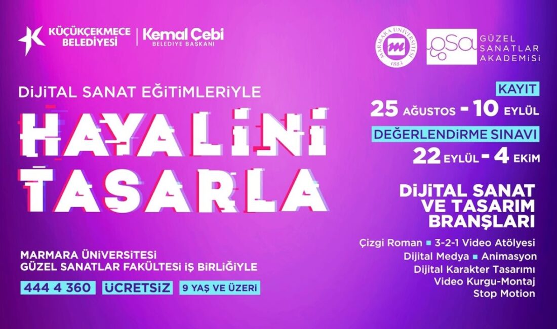 Küçükçekmece Belediyesi bünyesindeki Güzel Sanatlar Akademisi’nin yeni dönem kayıtları başladı.