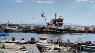 Marmara Denizi’nde etkili olan poyraz, Tekirdağ’da deniz ulaşımını olumsuz etkilerken,