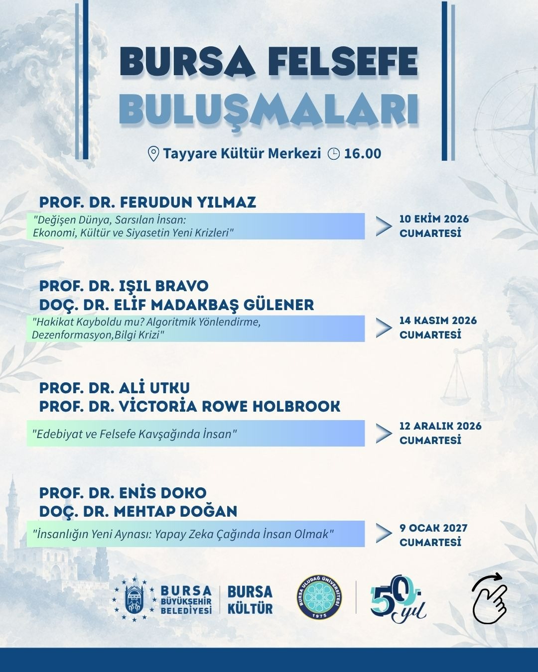 Bursa’da felsefe buluşmaları başlıyor 1 Bülten Medya -