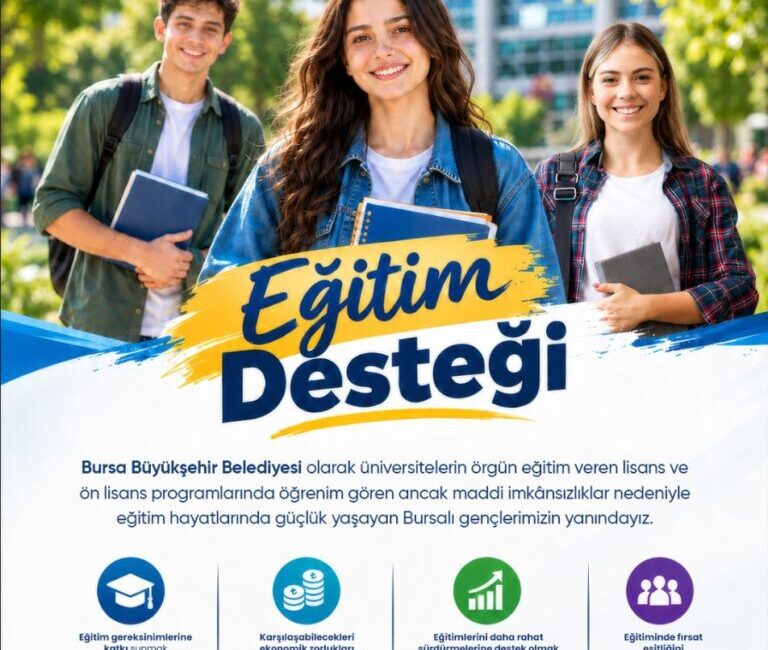 Bursa Büyükşehir Belediyesi, ihtiyaç sahibi üniversite öğrencilerine yönelik karşılıksız eğitim