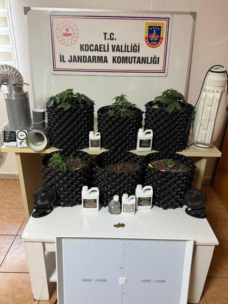 Kocaeli’de jandarma ekiplerinin 4 ilçede 6 adrese düzenlediği operasyonlarda 3