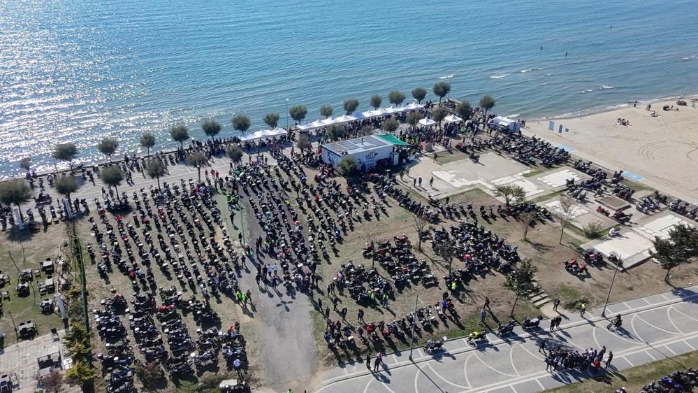 Silivri’de düzenlenen anma sürüşüne yaklaşık bin motosikletli katıldı. Hayatını kaybeden