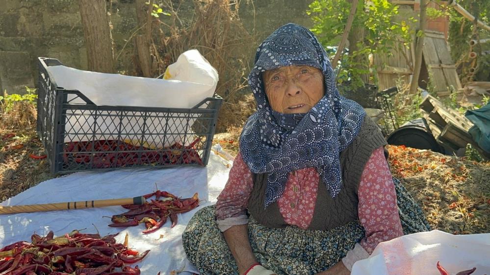 Karacabey’in Bakırköy Mahallesi’nde yaşayan 90 yaşındaki Şükriye İnan, çiftçi oğlu