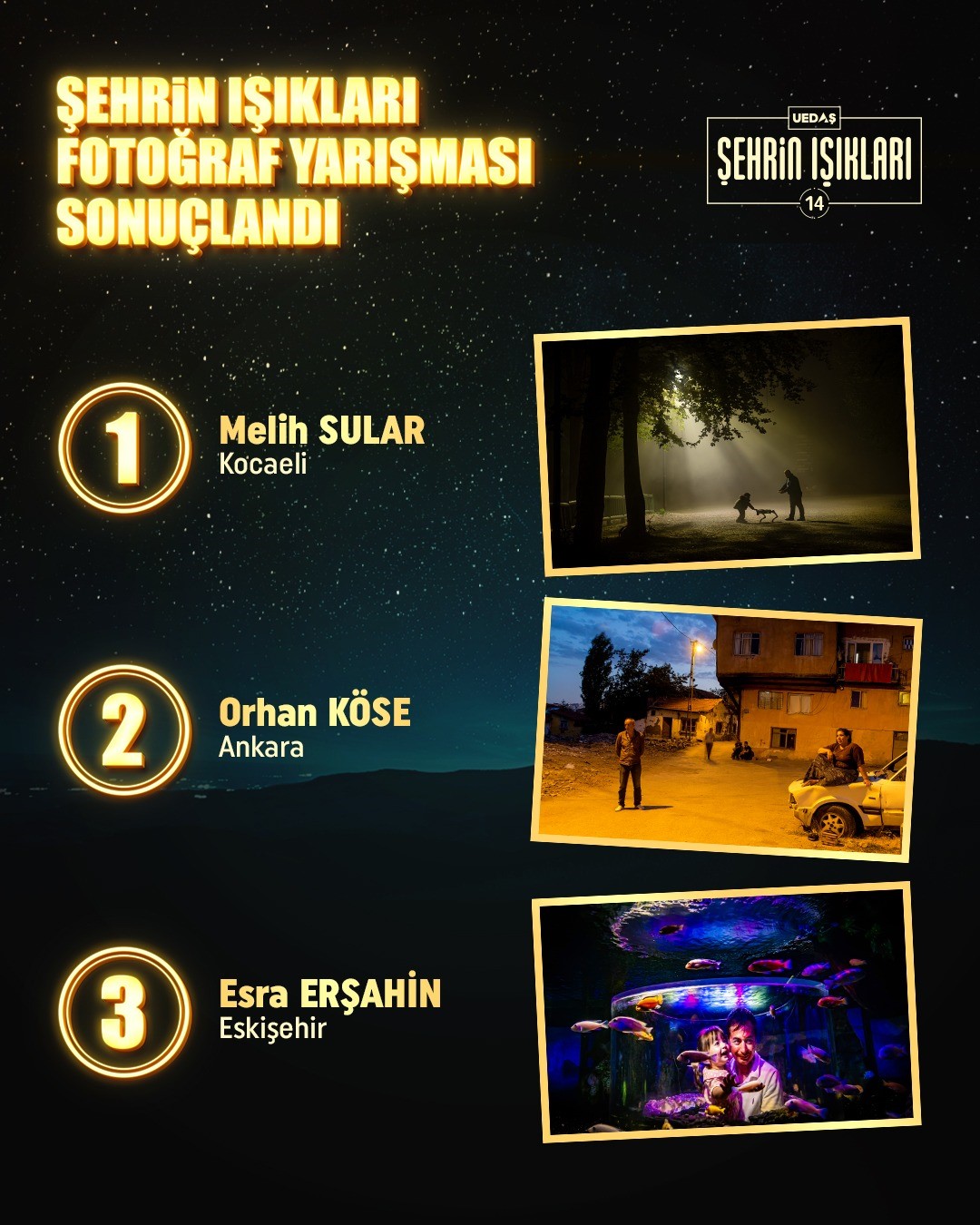 7 bin 120 fotoğraf arasından seçildi: Şehrin ışıklarında kazananlar belli oldu 3 Bülten Medya -