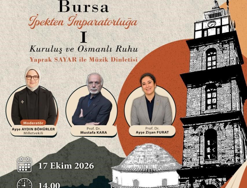 Bursa’nın 700 yıllık tarihi bu söyleşilerde ele alınacak Bursa Büyükşehir Belediyesi tarafından hazırlanan “700. Yıl Söyleşileri”, 17 Ekim’de
