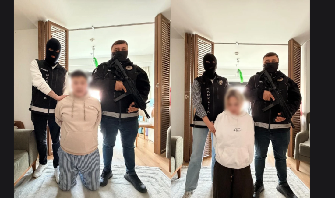 İstanbul’un Sarıyer ilçesinde düzenlenen operasyonda, uluslararası düzeyde aranan iki şüpheli