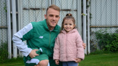 Bursaspor’un Bandırmaspor karşılaşması öncesinde Özlüce İbrahim Yazıcı Tesisleri’nde minik bir