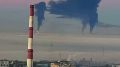 Rusya’nın Samara bölgesindeki Novokuibyshevsk petrol rafinerisinde İnsansız Hava Aracı (İHA)