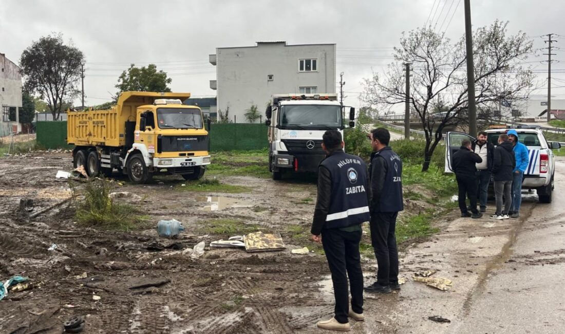Nilüfer’de çevre kirliliğine müdahale Yaylacık Mahallesi’nde çevre kirliliğine neden olduğu belirtilen 4 konar göçer