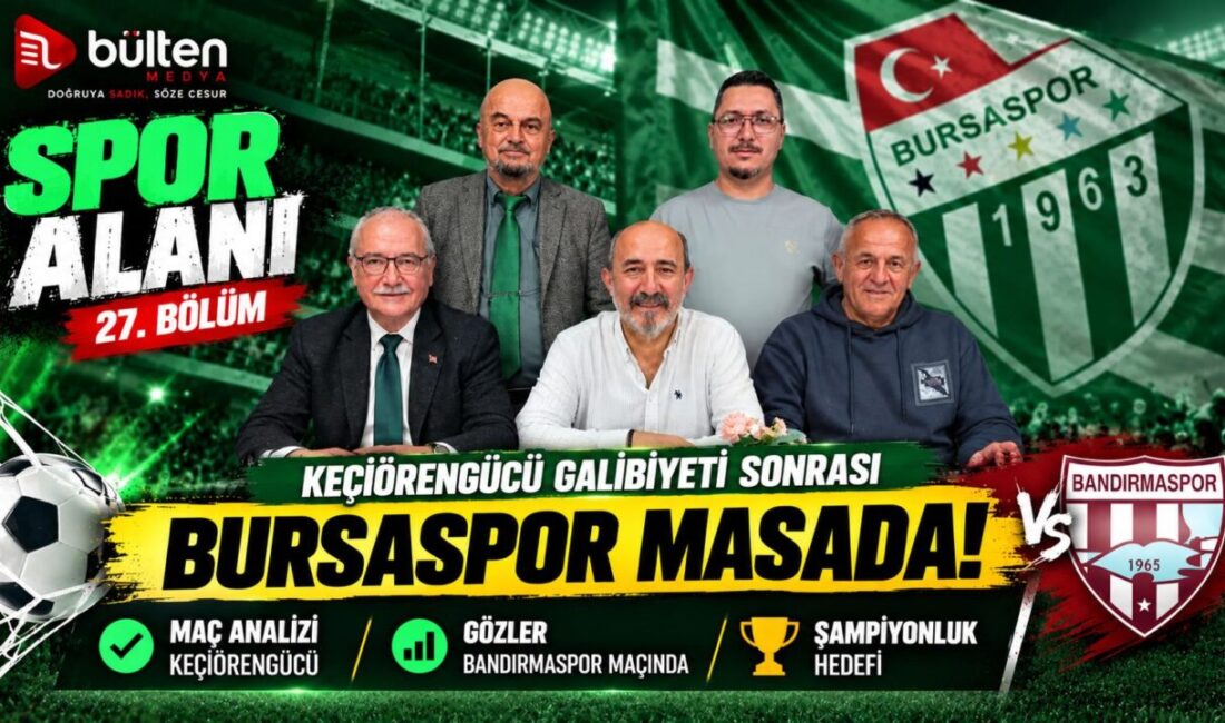 Bülten Medya’nın YouTube’da yayımlanan Spor Alanı izlencesinde Bursaspor’un Keçiörengücü galibiyeti,