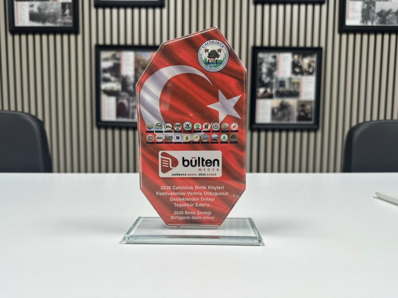 Çaltılıbük’ten Bülten Medya’ya plaket 1 Bülten Medya -