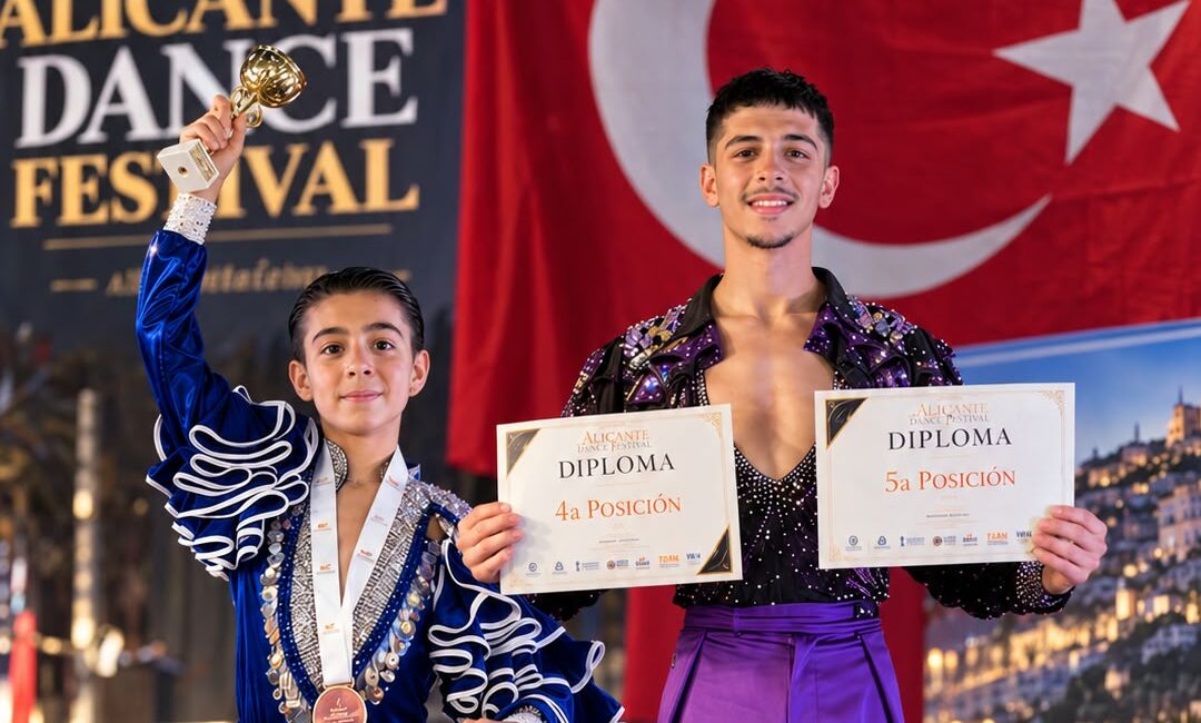 Bursalı dansçılardan dünya şampiyonasında dereceler Academia Spor Kulübü sporcuları Kaan Alaadinoğlu ve Mirza Fırat