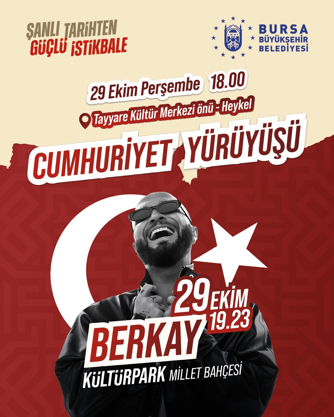 Bursa’da 29 Ekim programı belli oldu: Konserler, yürüyüş ve sergiler 2 Bülten Medya -