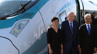 Cumhurbaşkanı Recep Tayyip Erdoğan, Çerkezköy-Kapıkule Hızlı Tren hattının açılış töreninin