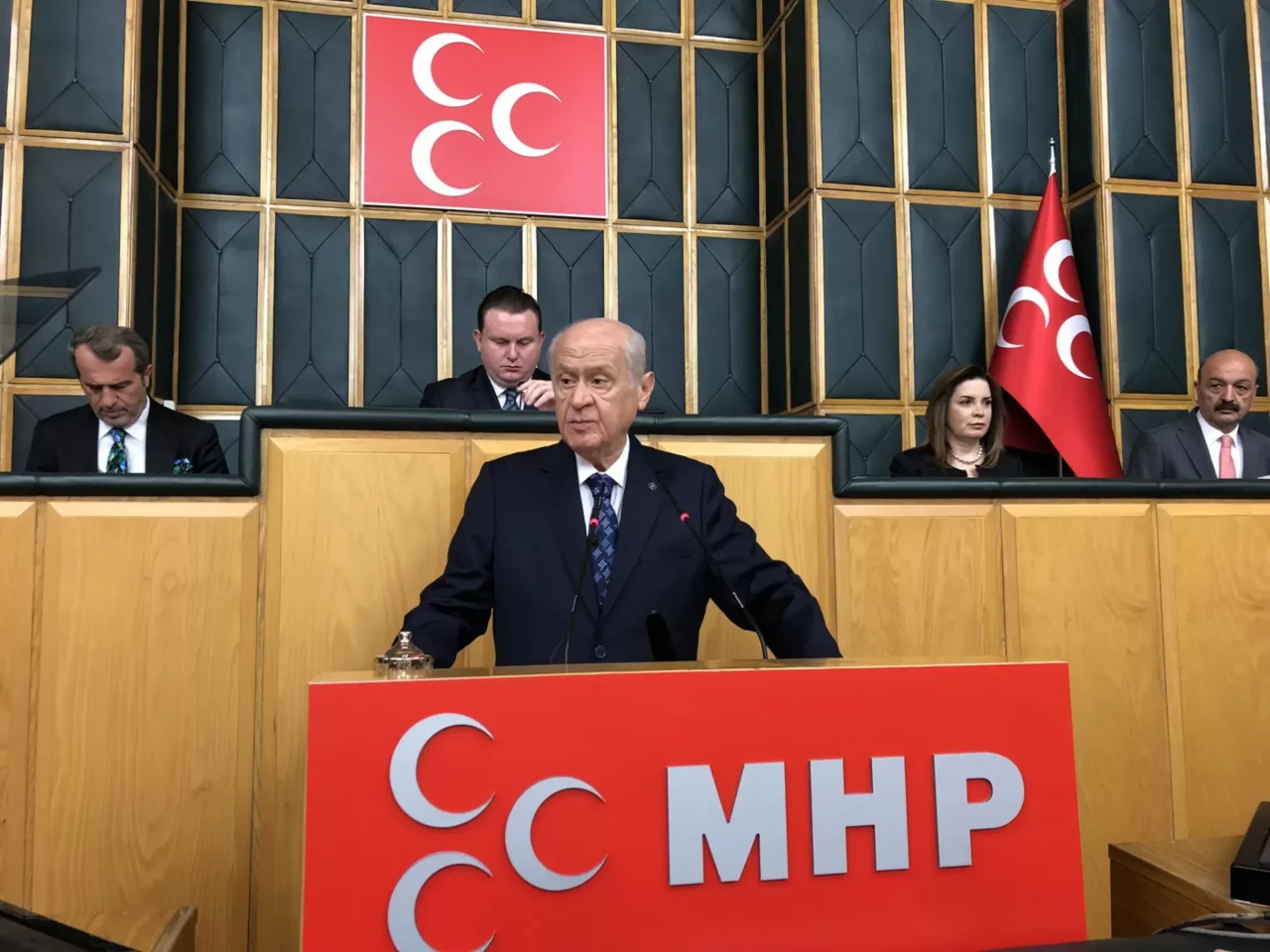 Milliyetçi Hareket Parti (MHP) lideri Devlet Bahçeli, partisinin grup toplantısında